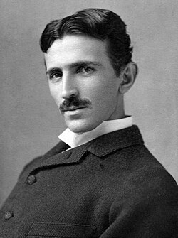 Portrait of Nikola Tesla, inventor and engineer